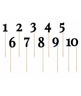 Numeros Table 26CM Noir X11