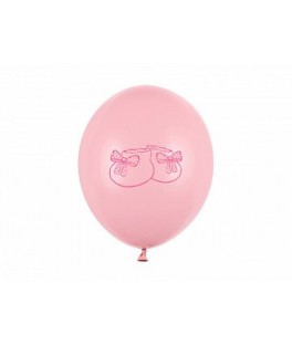 Ballons Chaussons Rose X 6