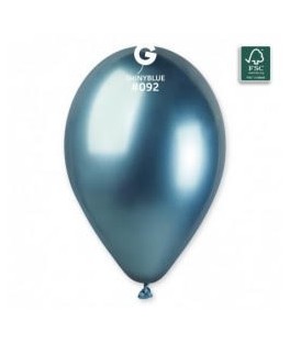 Ballons Shiny 33CM X5 Bleu