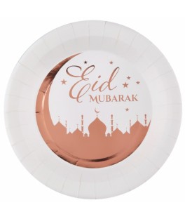 Assiettes Eid Mubarak X10...
