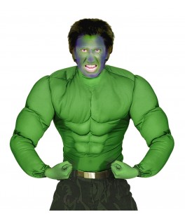 Chasuble Muscles Hulk Verte S