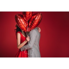 Ballons coeur Saint-Valentin
