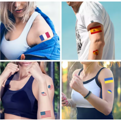 Tatouages temporaires de pays