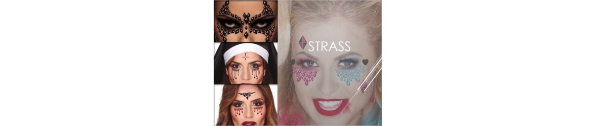 Tatouages et strass Halloween | So Fête