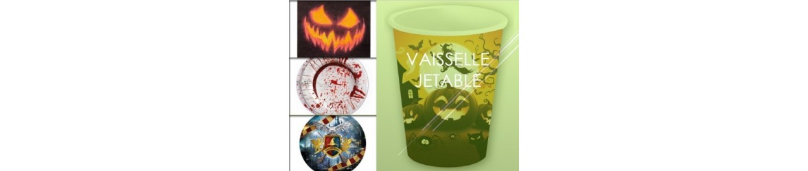 Vaisselle jetable pour table Halloween | So Fête